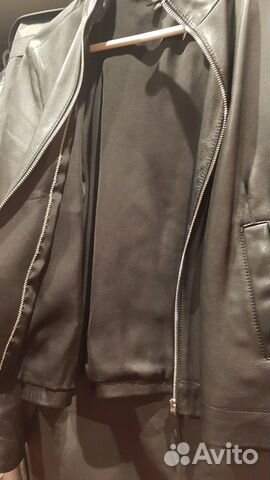 Кожаная куртка черная massimo dutty Кожаная куртка черная massimo dutty