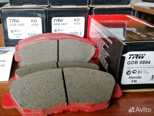 Колодки тормозные передние Honda и Rover