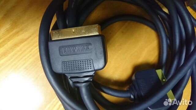 Кабель luxmann professional cable scart-scart Кабель luxmann professional cable scart-scart