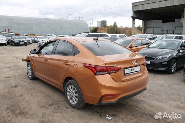 Hyundai Solaris 1.6 AT, 2017, битый, 55 070 км