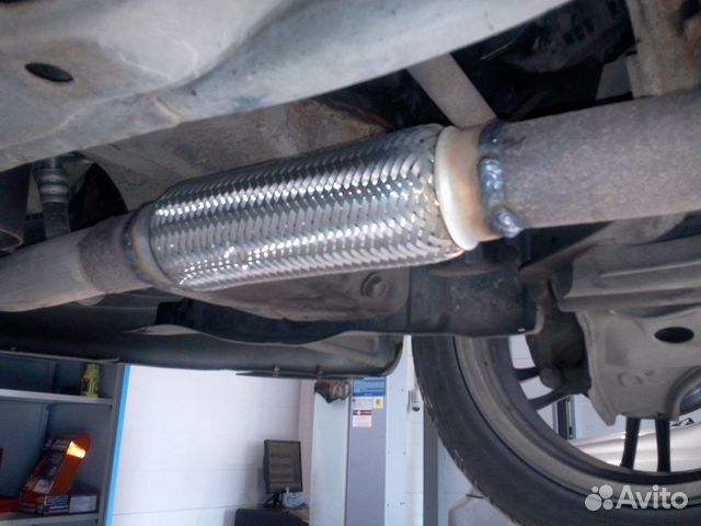 Гофра глушителя Dodge Caliber Замена гофры Додж Гофра глушителя Dodge Caliber Замена гофры Додж