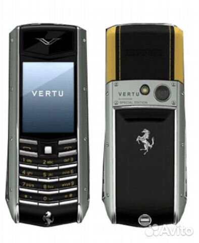 Телефон vertu ascent TI ferrari giallo оригинал Телефон vertu ascent TI ferrari giallo оригинал