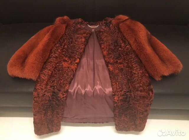 Шуба Louis Vuitton, Italy. Каракульча & лиса Шуба Louis Vuitton, Italy. Каракульча & лиса