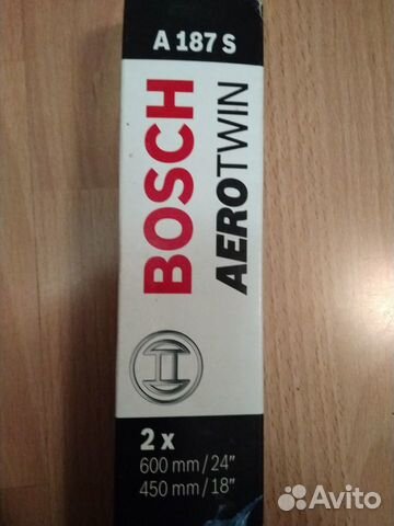 Щетки стеклоочистителя bosch A187S