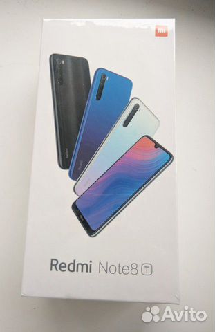 Xiaomi redmi note 8T, 4/64, NFC,синий,global