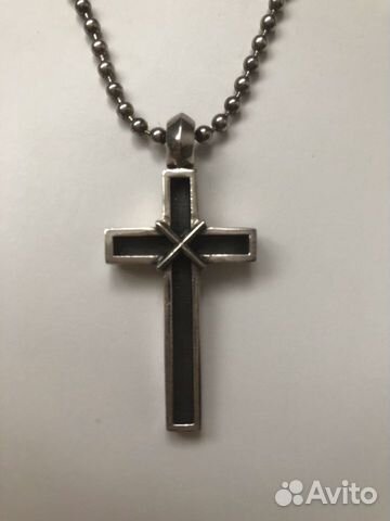Chrome Hearts серебряный крест с цепочкой Оригинал