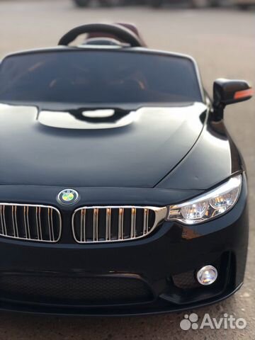 Электромобиль детский BMW черный Электромобиль детский BMW черный