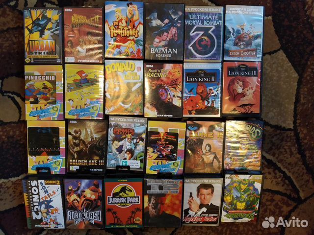 Картриджи для sega megadrive 2