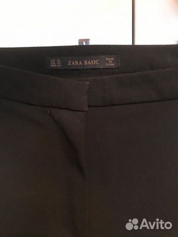 Брюки с кожаными вставками Zara Брюки с кожаными вставками Zara