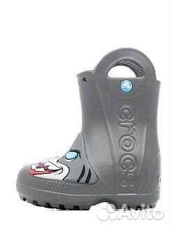 Резиновые сапоги Kids’ Crocs Rain Boot Акула Резиновые сапоги Kids’ Crocs Rain Boot Акула