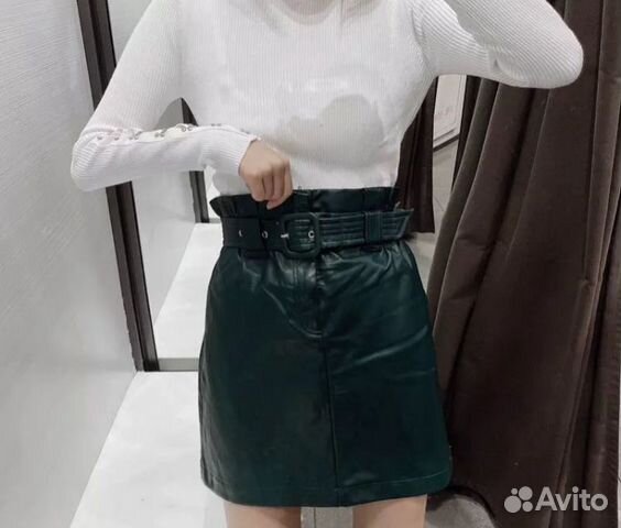 Юбка кожаная (кобзам) как в Zara S-M