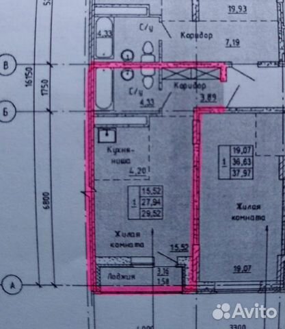 1-к квартира, 29 м², 8/9 эт. 1-к квартира, 29 м², 8/9 эт.