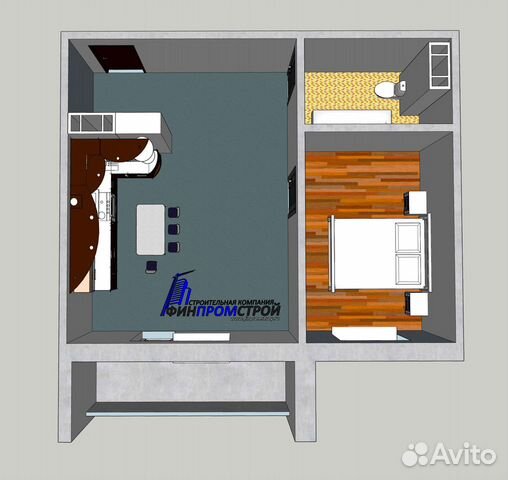 2-к квартира, 40.8 м², 5/10 эт.