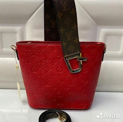 Новая женская сумка кожа бренд Louis Vuitton