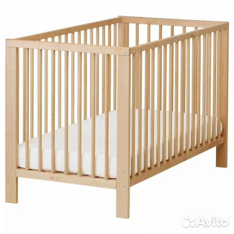 Кроватка детская с матрасом 60x120