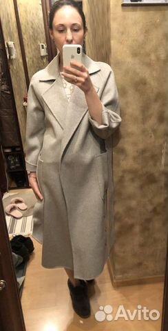 Пальто халат шесть/кашемир/шёлк в стиле 12storeez