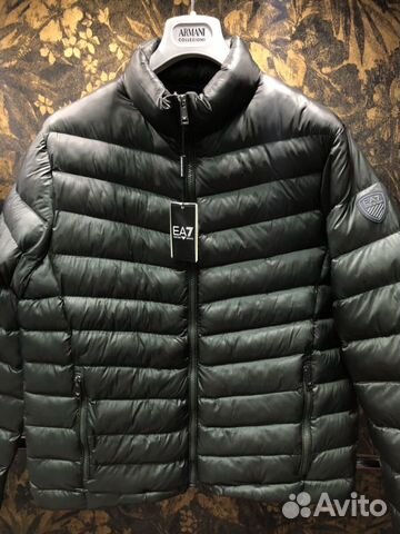 Emporio Armani EA7 мужской пуховик хаки Emporio Armani EA7 мужской пуховик хаки