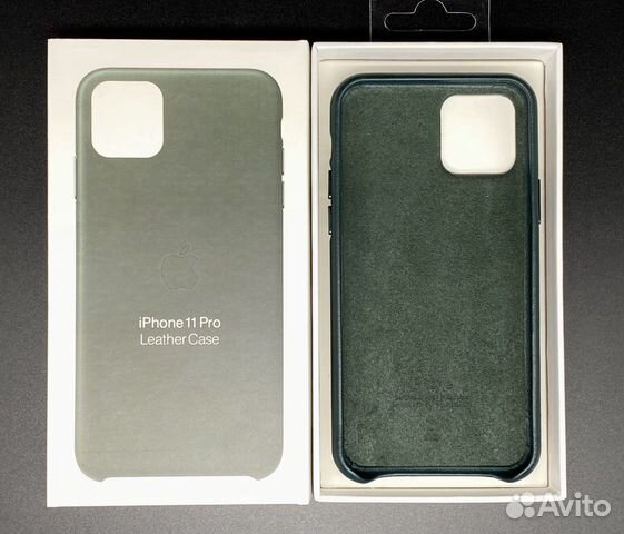 iPhone 11 Pro Натуральная Кожа Зеленый Чехол Про iPhone 11 Pro Натуральная Кожа Зеленый Чехол Про
