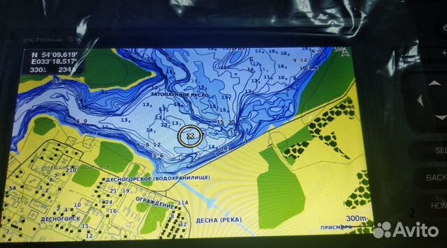 Карта глубин для garmin