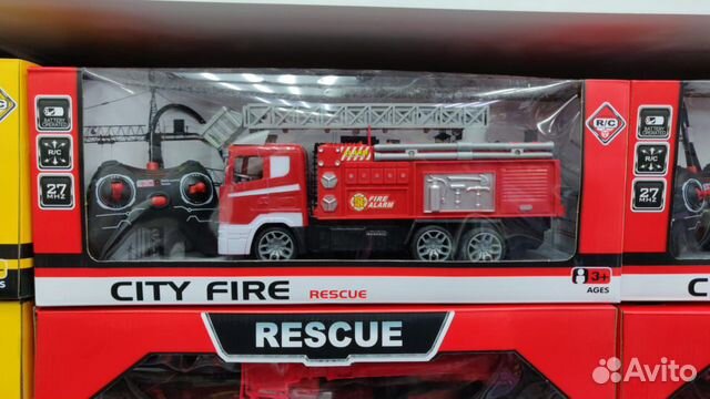 Машина на радиоуправлении пожарная fire rescue Машина на радиоуправлении пожарная fire rescue