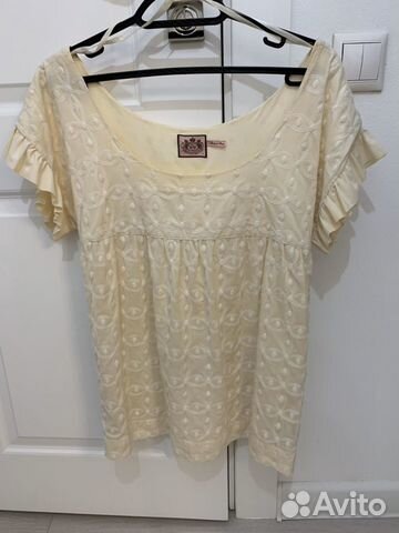 Кофта блузка с декором пуговицы juicy couture