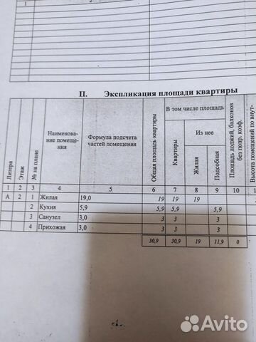 1-к квартира, 30.9 м², 2/5 эт.