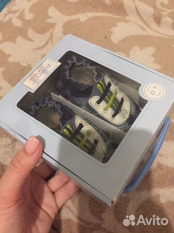 Ботиночки на 6-12 мес новые