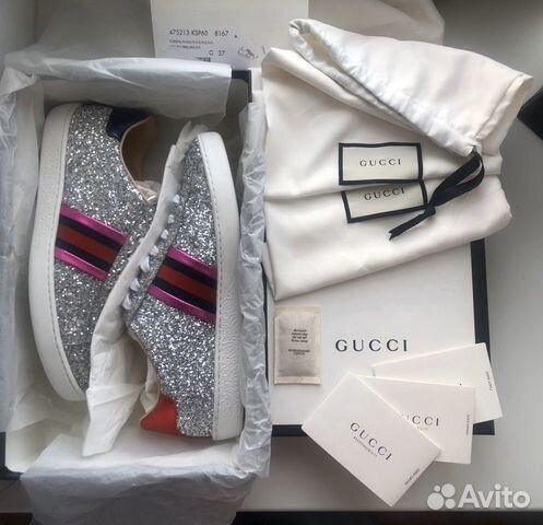 Кроссовки, кеды Gucci Ace с полоской Web, оригинал