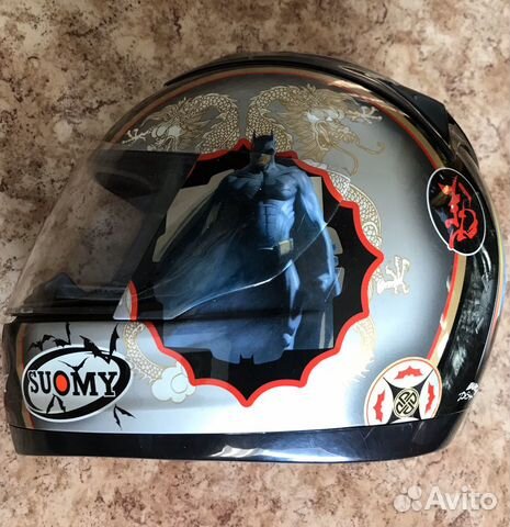 Мото шлем suomy “batman” размер М Мото шлем suomy “batman” размер М