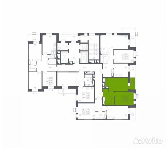 1-к квартира, 37.8 м², 18/25 эт. 1-к квартира, 37.8 м², 18/25 эт.
