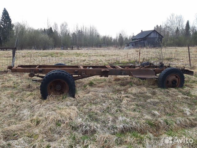 Газ 53 рама с мостами и колесами