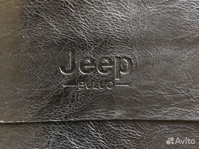 Сумка кожаная как новая качественная Jeep