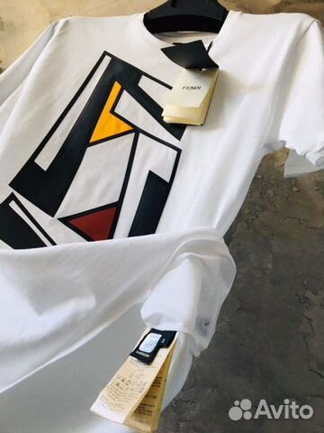 Fendi футболка с логотипом FF Fendi футболка с логотипом FF