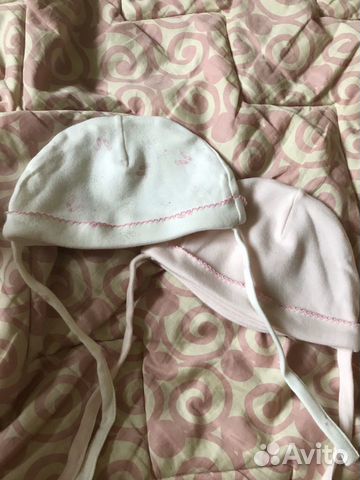 Комплект шапка Детская размер 41 на 1-3 месяца