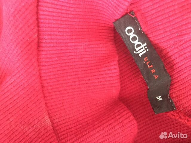 Платье красное трикотажное oodji Платье красное трикотажное oodji