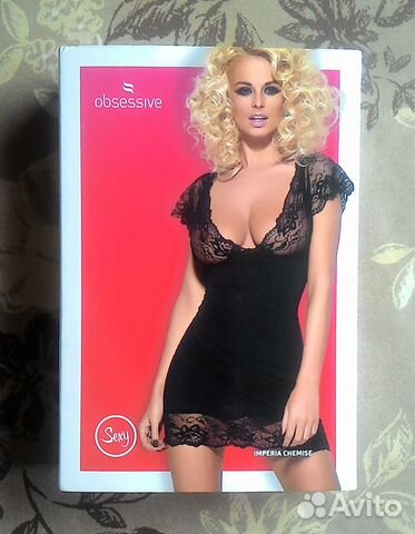 Пеньюар + стринги Obsessive, новые, размер L-XL