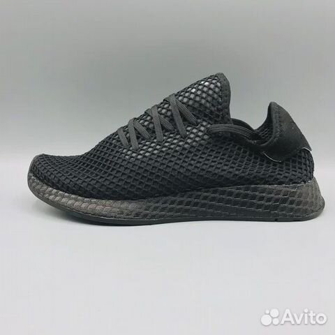 Кроссовки Adidas Deerupt чёрные с белым Кроссовки Adidas Deerupt чёрные с белым