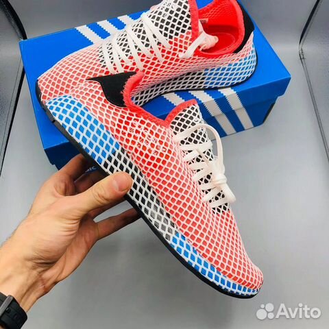 Кроссовки Adidas Дирапт красные