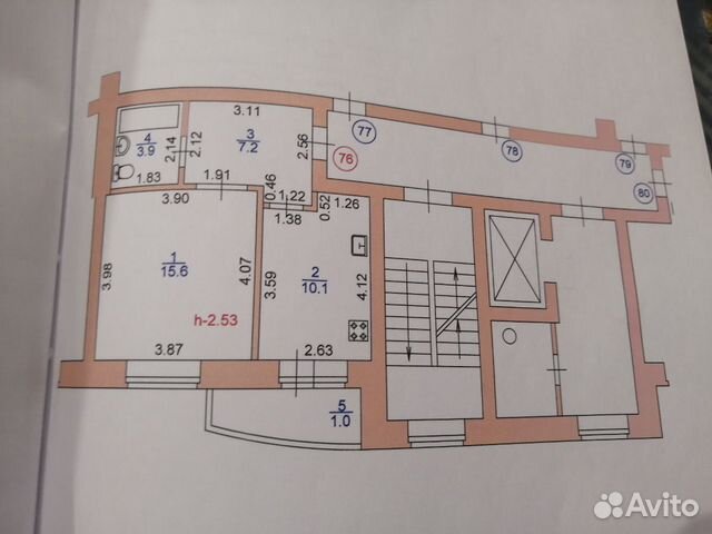 1-к квартира, 37 м², 6/10 эт.