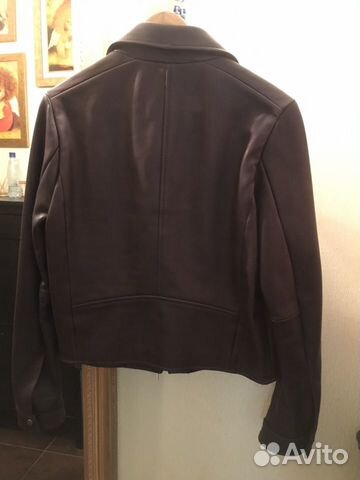 Кожаная куртка Massimo Dutti, L, новая