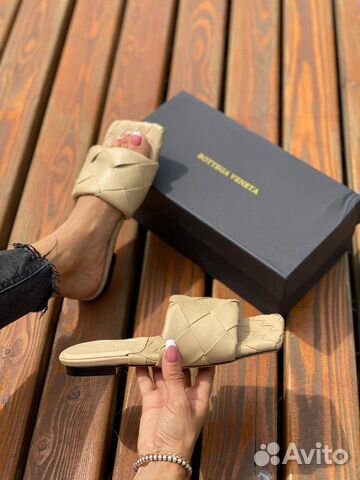 Кожаные шлепанцы Bottega Veneta