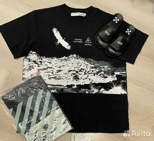 Футболка с принтом Off-White Футболка с принтом Off-White