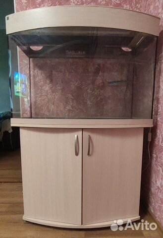 Аквариум 300 л. с изогнутым стеклом и тумбой Аквариум 300 л. с изогнутым стеклом и тумбой