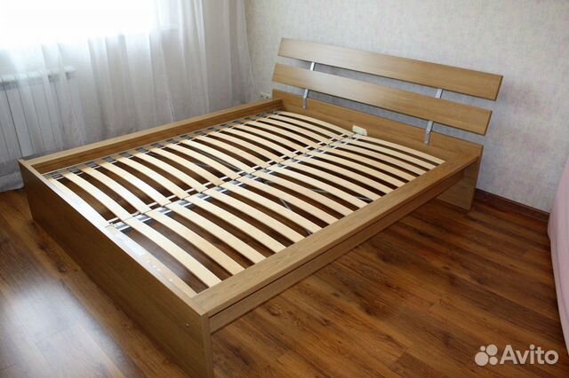 Каркас кровати IKEA с реечным дном, 183х217 см Каркас кровати IKEA с реечным дном, 183х217 см
