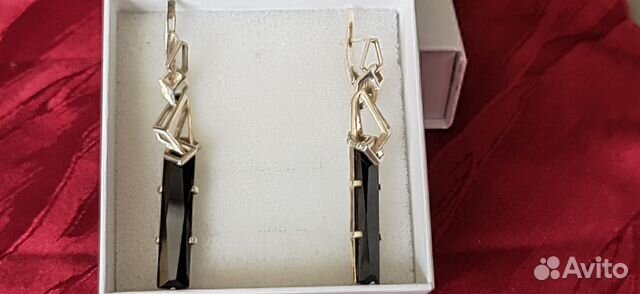 Длинные серебряные серьги Длинные серебряные серьги