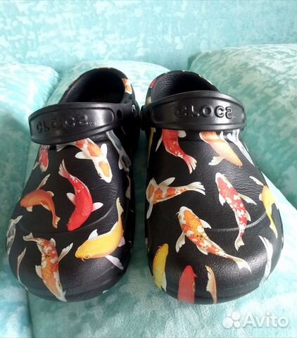 Сабо Crocs Graphic Clog Black Tangerine 38 размер