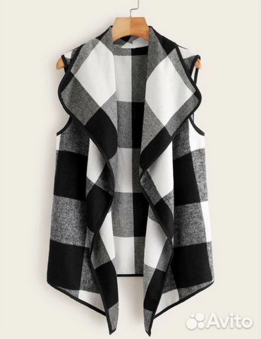 Жилетка с каскадным воротником Жилетка с каскадным воротником