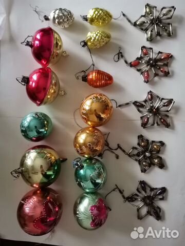 Елочные игрушки СССР 1950-1960 гг