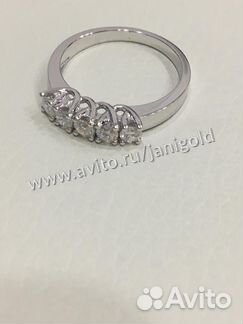 Золотое кольцо с бриллиантами Тифани Tiffany