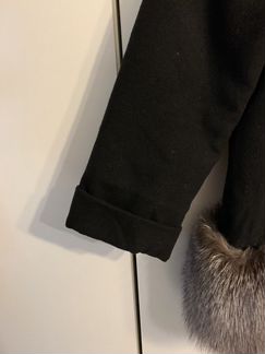 Пальто утеплённое с мехом